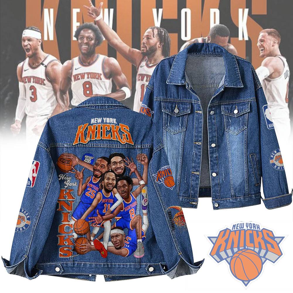 LIMITED EDITION - NEW CUSTOMIZED NBA04 NY NEW YORK KNICKS DENIM JACKET