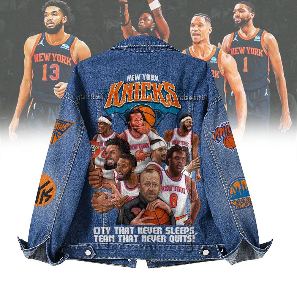LIMITED EDITION - NEW CUSTOMIZED NBA04 NY NEW YORK KNICKS DENIM JACKET