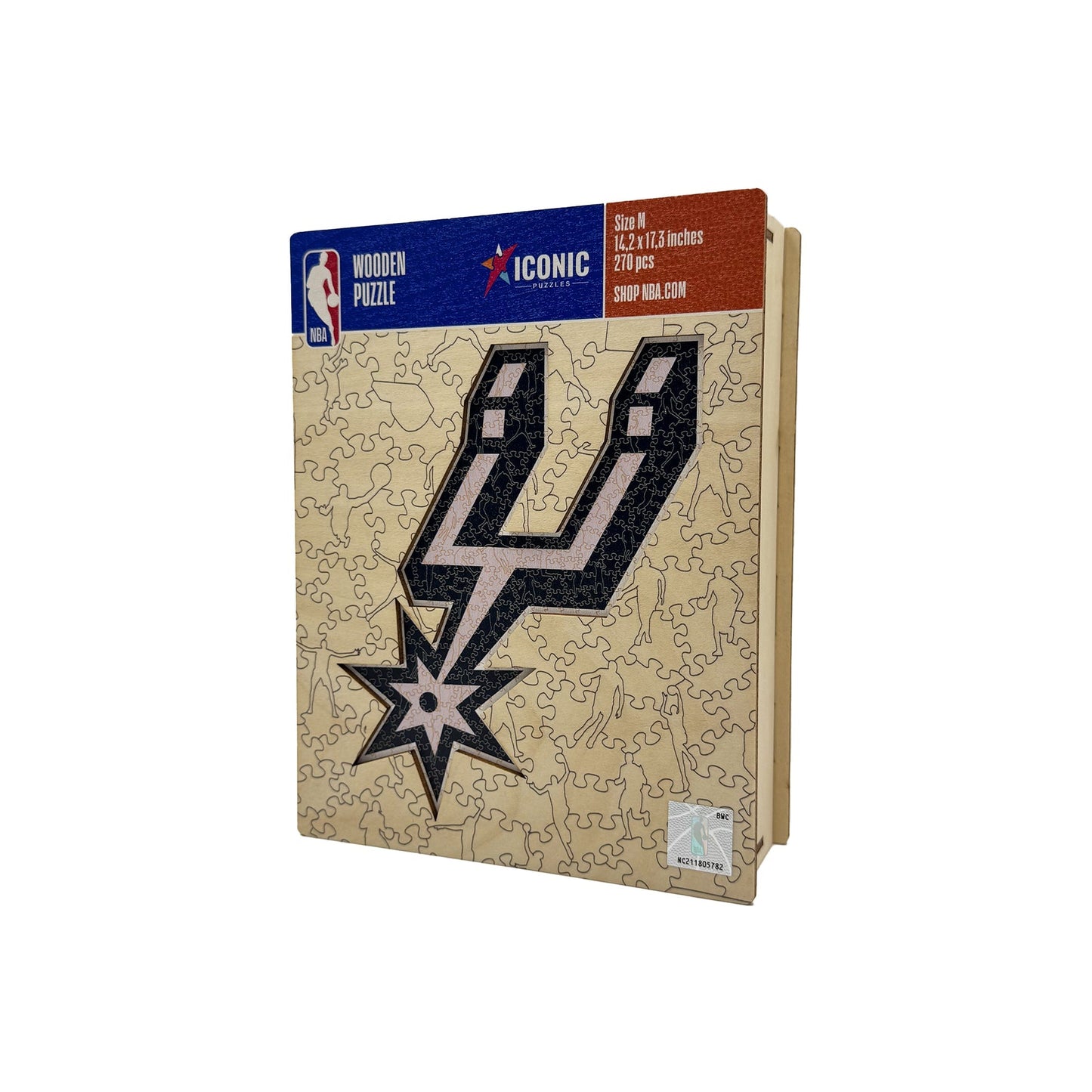 LIMITED EDITION - NEW CUSTOMIZED NBA23 SA SAN ANTONIO SPURS WOODEN PUZZLE