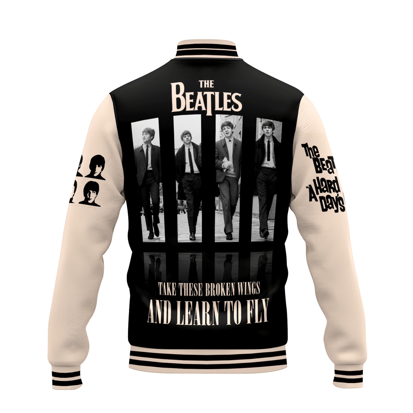 NEW PREMIUM THE BEATLES BASEBALL JACKET