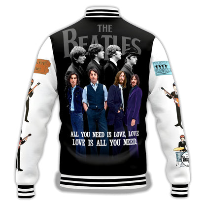 NEW PREMIUM THE BEATLES BASEBALL JACKET