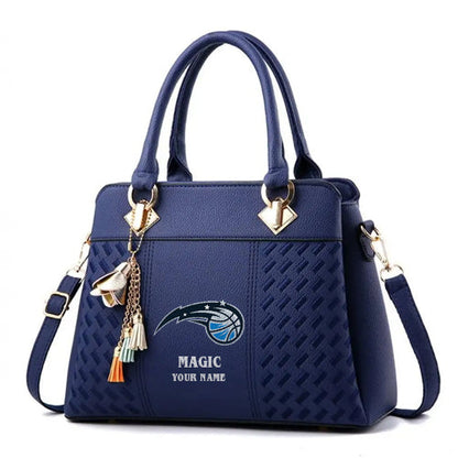 LIMITED EDITION - NEW CUSTOMIZED NBA15 OM ORLANDO MAGIC WOMEN'S HANDBAGS MULTICOLOR