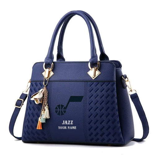 LIMITED EDITION - NEW CUSTOMIZED NBA29 UJ UTAH JAZZ WOMEN'S HANDBAGS MULTICOLOR