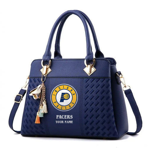 LIMITED EDITION - NEW CUSTOMIZED NBA06 IP INDIANA PACERS WOMEN'S HANDBAGS MULTICOLOR