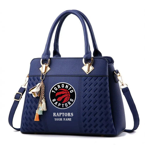 LIMITED EDITION - NEW CUSTOMIZED NBA24 TR TORONTO RAPTORS WOMEN'S HANDBAGS MULTICOLOR