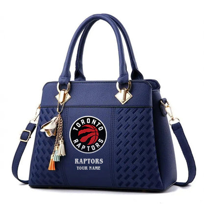 LIMITED EDITION - NEW CUSTOMIZED NBA24 TR TORONTO RAPTORS WOMEN'S HANDBAGS MULTICOLOR