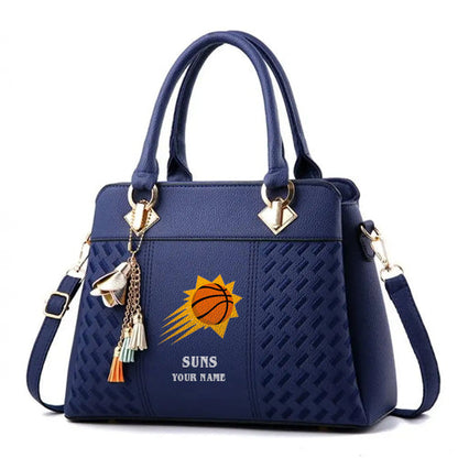 LIMITED EDITION - NEW CUSTOMIZED NBA21 PS PHOENIX SUNS WOMEN'S HANDBAGS MULTICOLOR