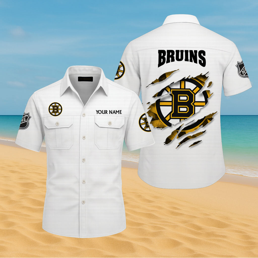 LIMITED EDITION - NEW CUSTOMIZED NHL02 BTB BOSTON BRUINS CARGO SHIRT