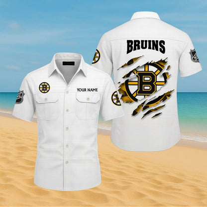 LIMITED EDITION - NEW CUSTOMIZED NHL02 BTB BOSTON BRUINS CARGO SHIRT