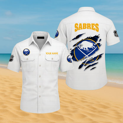 LIMITED EDITION - NEW CUSTOMIZED NHL28 BFS BUFFALO SABRES CARGO SHIRT