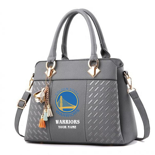 LIMITED EDITION - NEW CUSTOMIZED NBA12 GS GOLDEN STATE WARRIORS WOMEN'S HANDBAGS MULTICOLOR