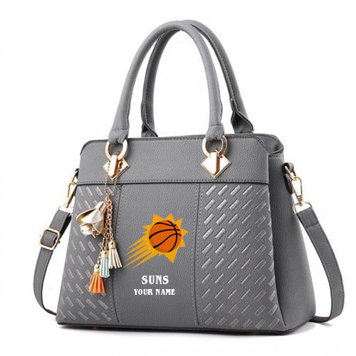 LIMITED EDITION - NEW CUSTOMIZED NBA21 PS PHOENIX SUNS WOMEN'S HANDBAGS MULTICOLOR