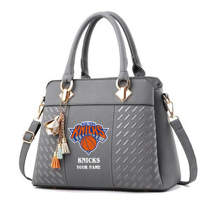 LIMITED EDITION - NEW CUSTOMIZED NBA04 NY NEW YORK KNICKS WOMEN'S HANDBAGS MULTICOLOR