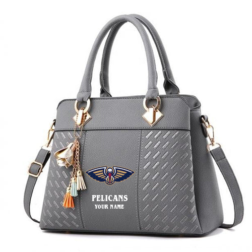 LIMITED EDITION - NEW CUSTOMIZED NBA30 NO NEW ORLEANS PELICANS WOMEN'S HANDBAGS MULTICOLOR