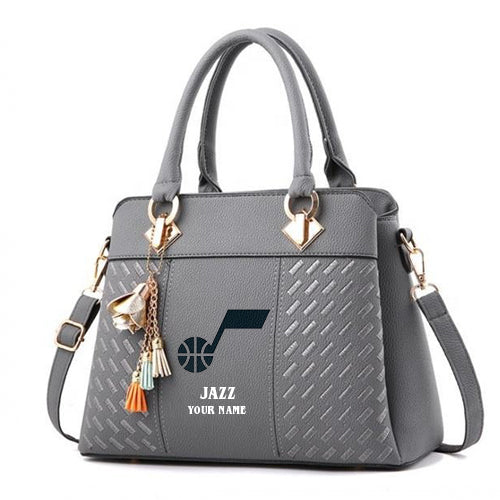 LIMITED EDITION - NEW CUSTOMIZED NBA29 UJ UTAH JAZZ WOMEN'S HANDBAGS MULTICOLOR